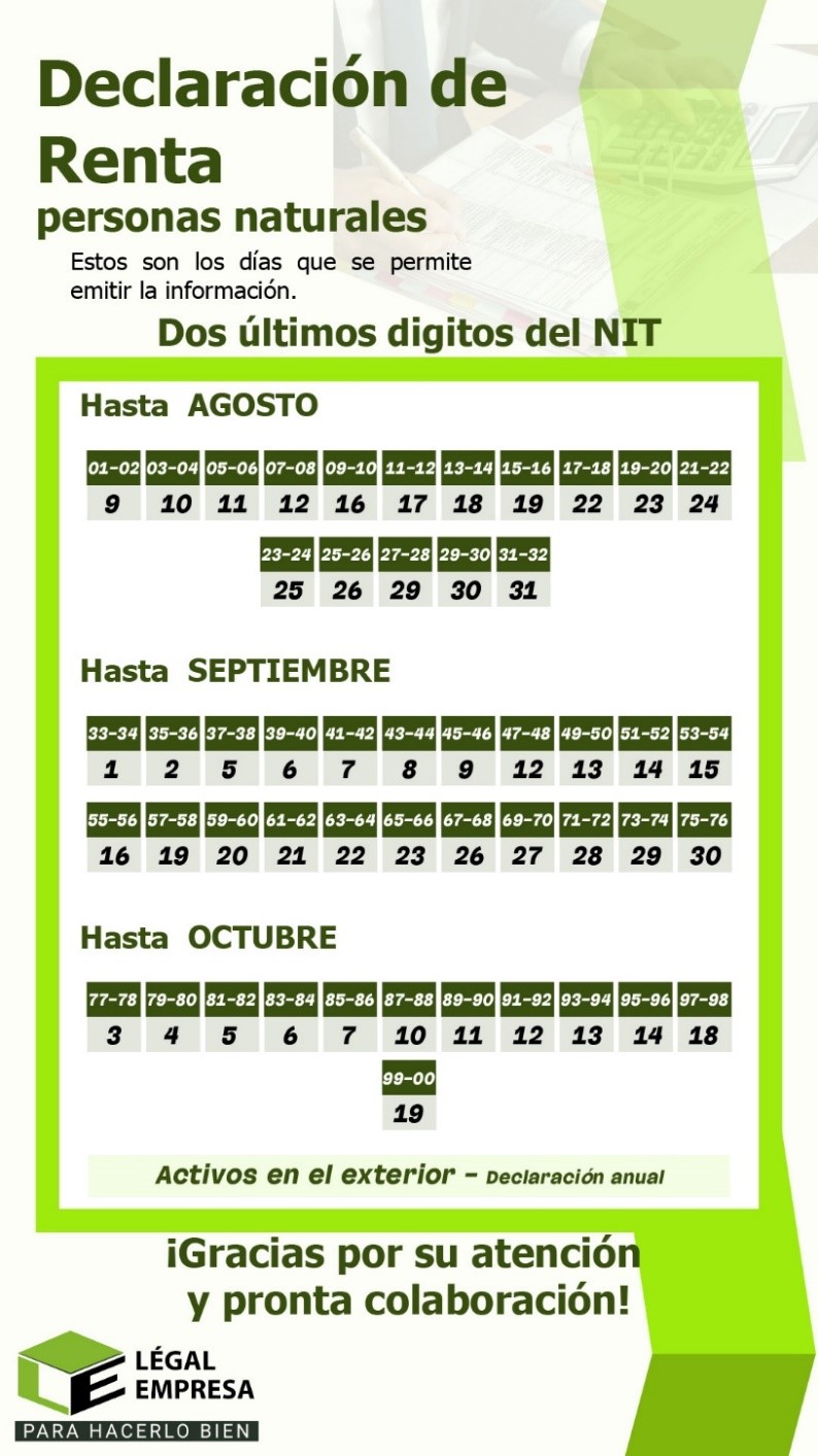 Consideraciones importantes para la declaración de renta en Colombia ...